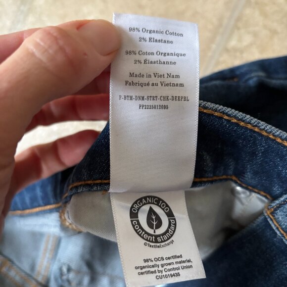 Everlane The Original Cheeky Jean - size 25, Indigo Rinse - Picture 11 of 11